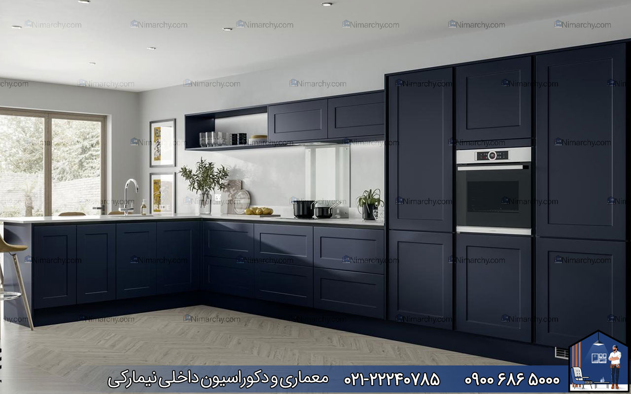 nimarchy.com - کابینت نئوکلاسیک برای آشپزخانه کوچک