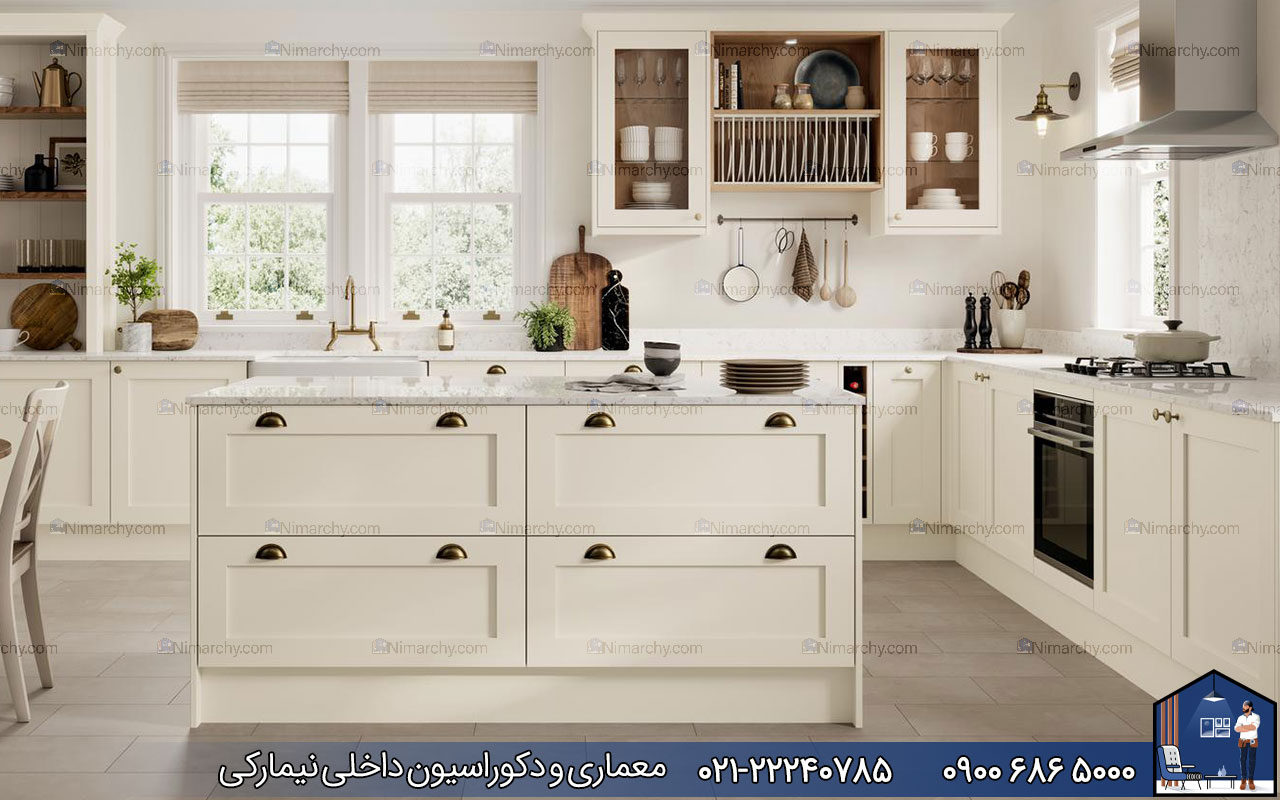 nimarchy.com - کابینت نئوکلاسیک برای آشپزخانه کوچک