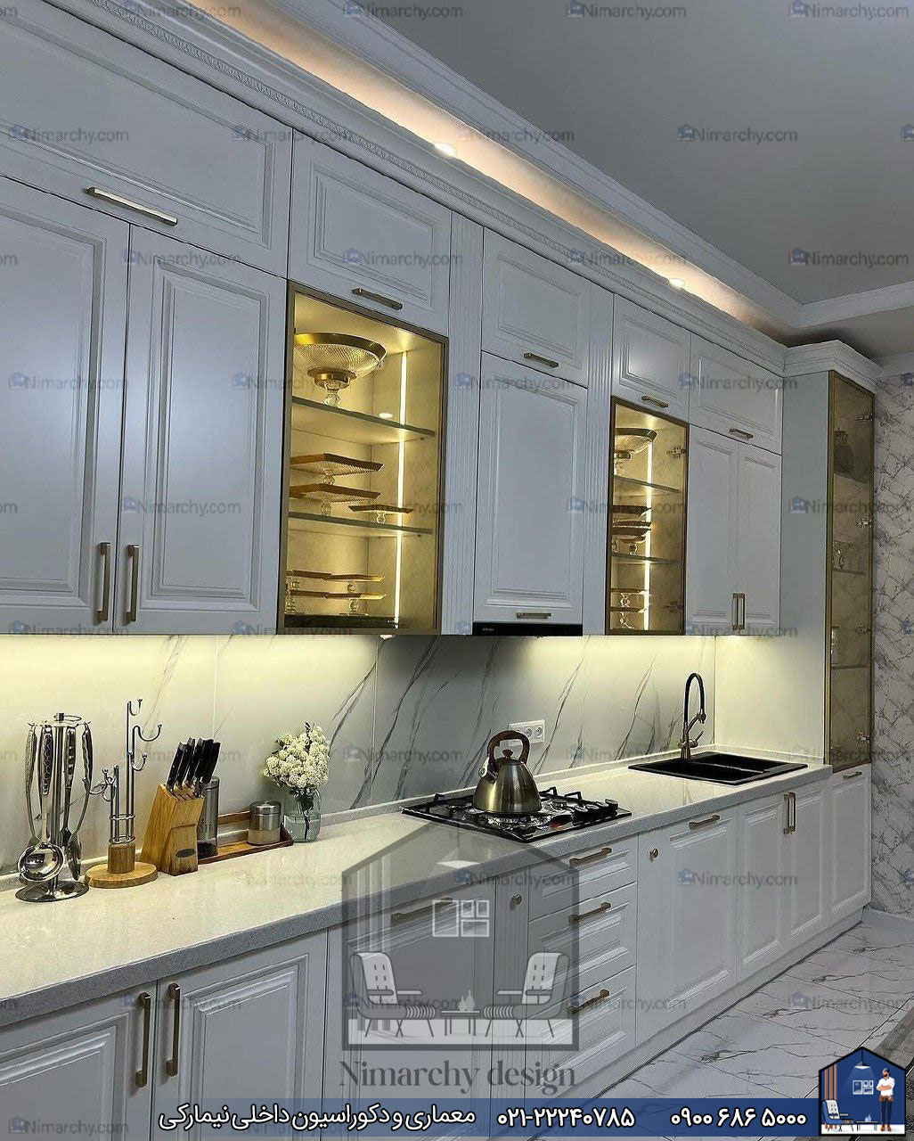 Nimarchy.com - کابینت نئوکلاسیک پلی اورتان قائم شهر