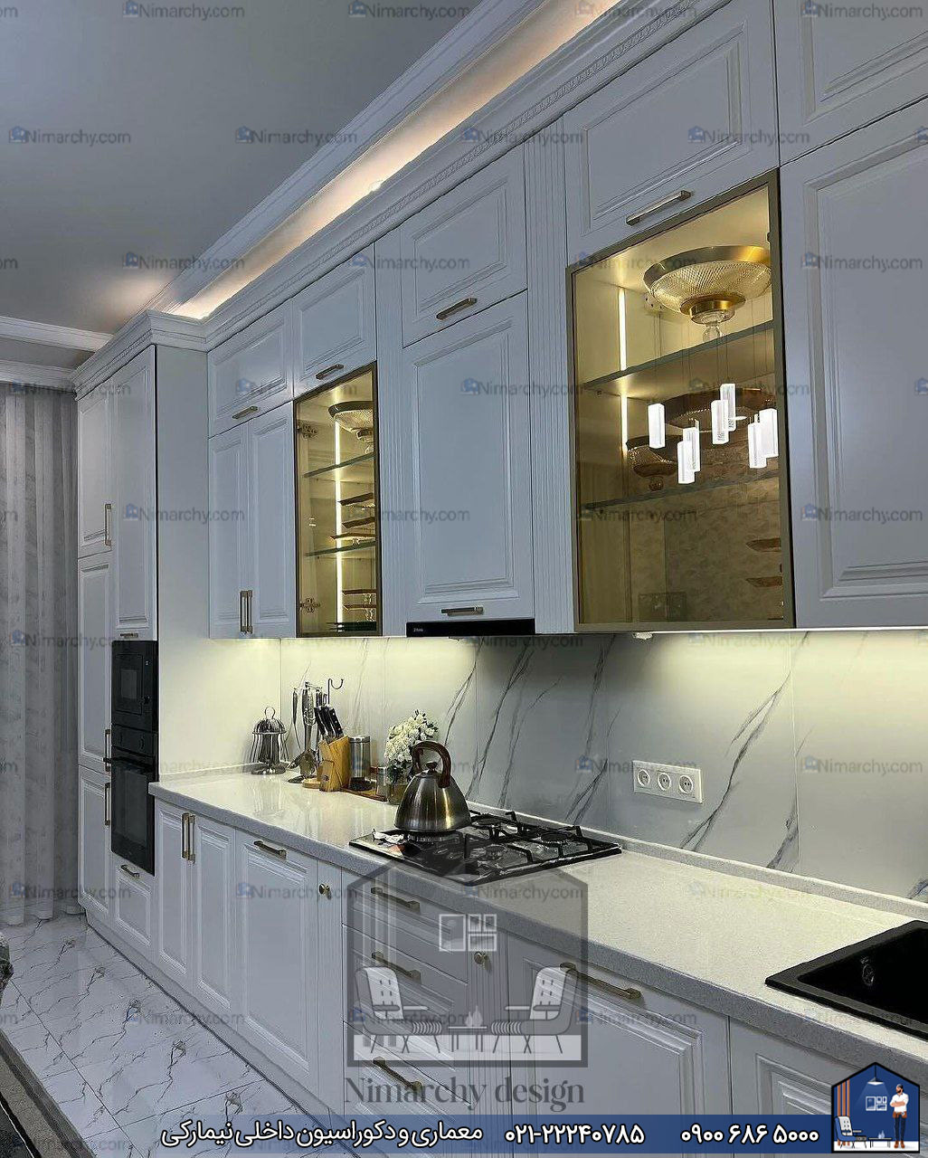 Nimarchy.com - کابینت نئوکلاسیک پلی اورتان قائم شهر