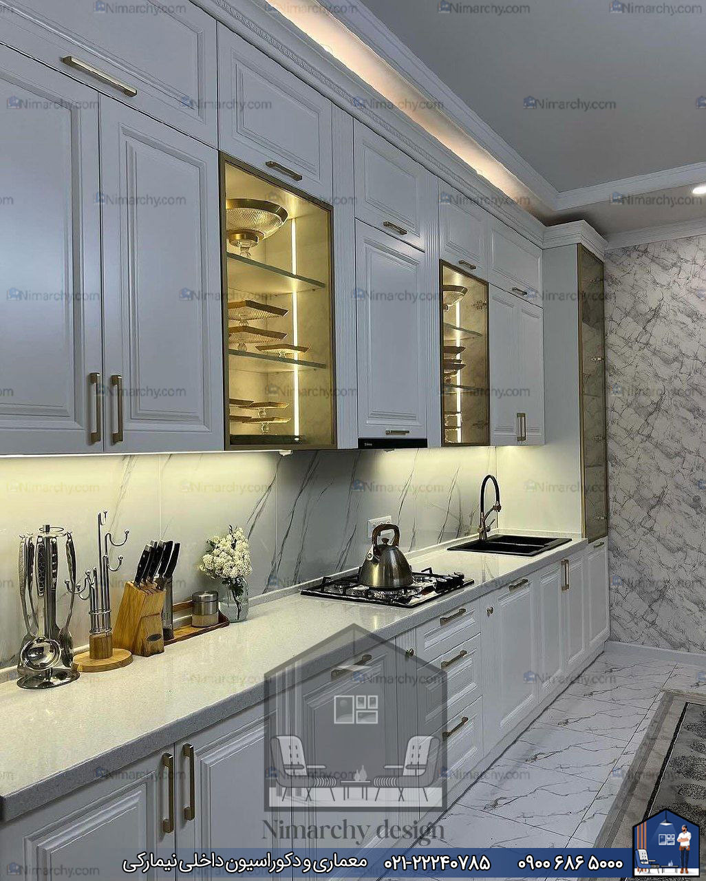 Nimarchy.com - کابینت نئوکلاسیک پلی اورتان قائم شهر