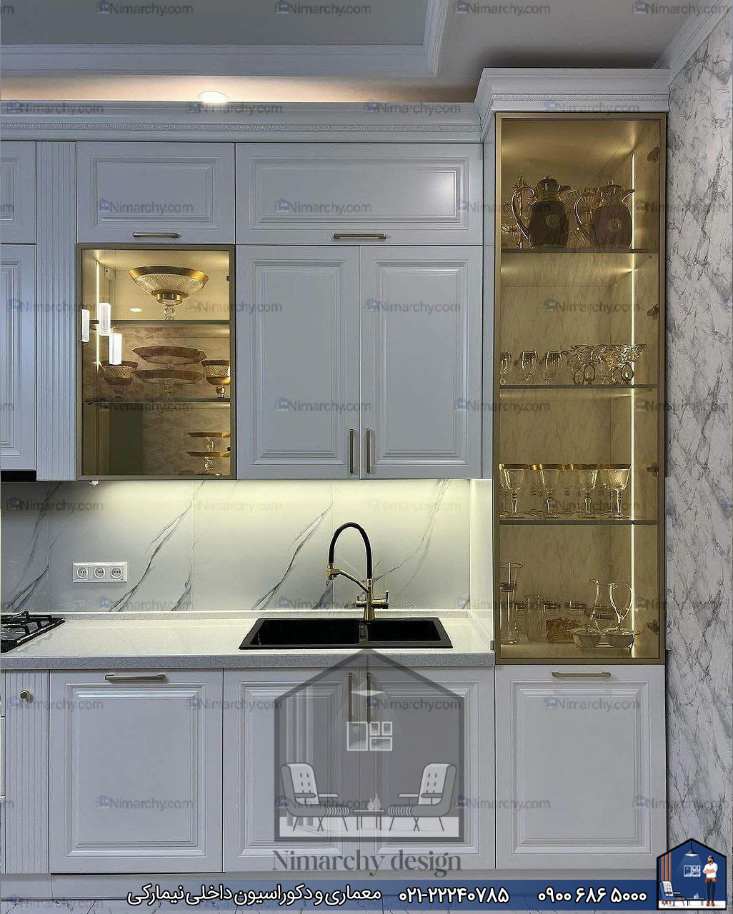 Nimarchy.com - کابینت نئوکلاسیک پلی اورتان قائم شهر