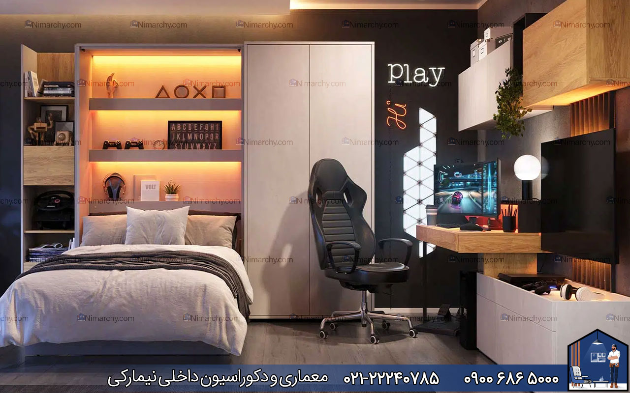 nimarchy.com - دکوراسیون داخلی اتاق خواب پسرانه