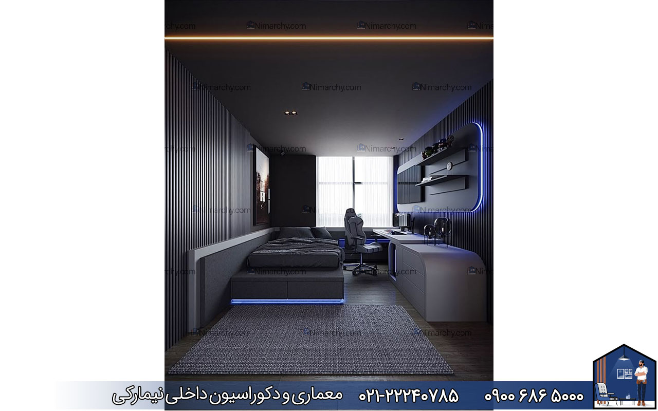 nimarchy.com - دکوراسیون داخلی اتاق خواب پسرانه