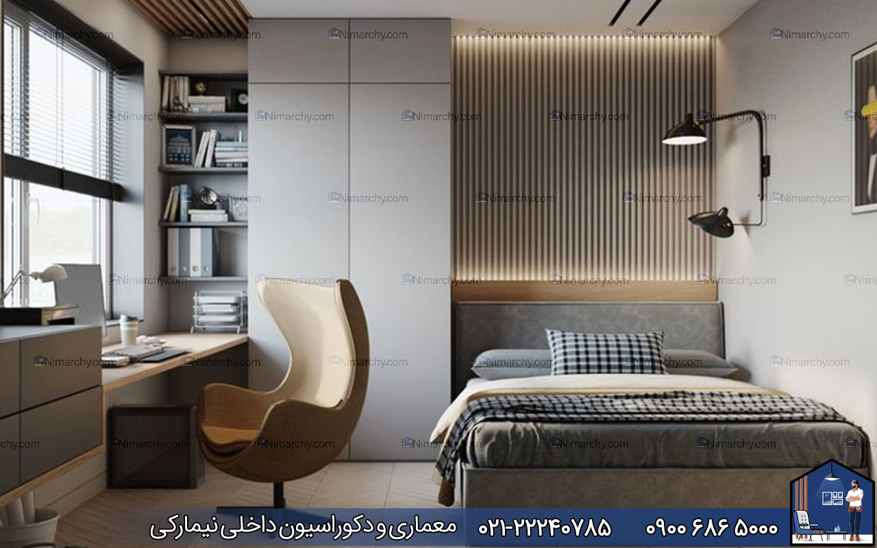 nimarchy.com - دکوراسیون داخلی اتاق خواب پسرانه