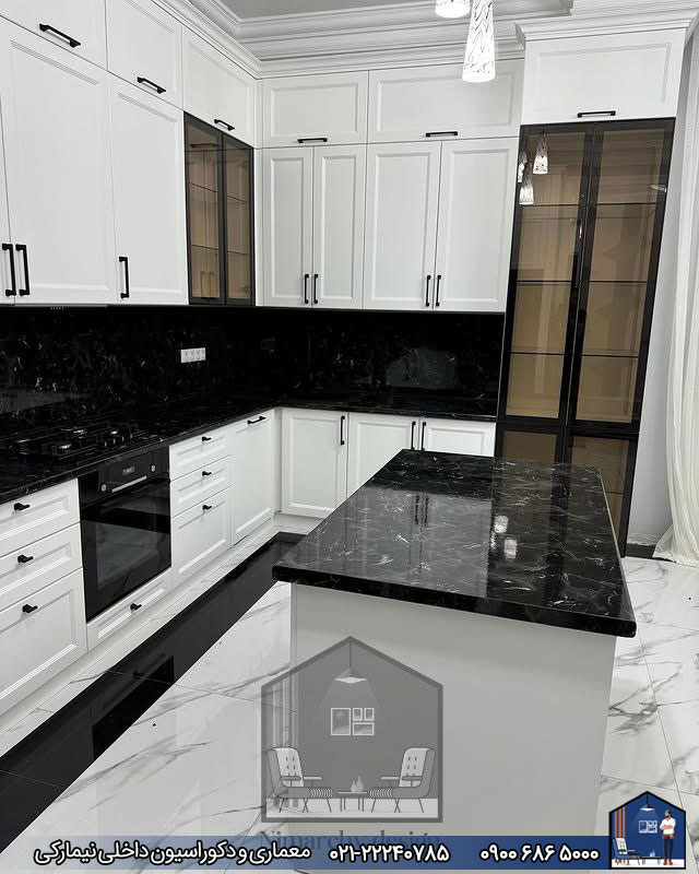 Nimarchy.com - کابینت نئوکلاسیک با رنگ پلی اورتان ونک