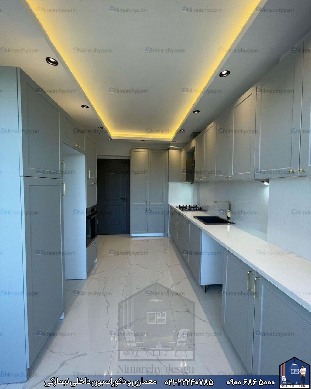 Nimarchy.com -  کابینت نئوکلاسیک پروژه اوین