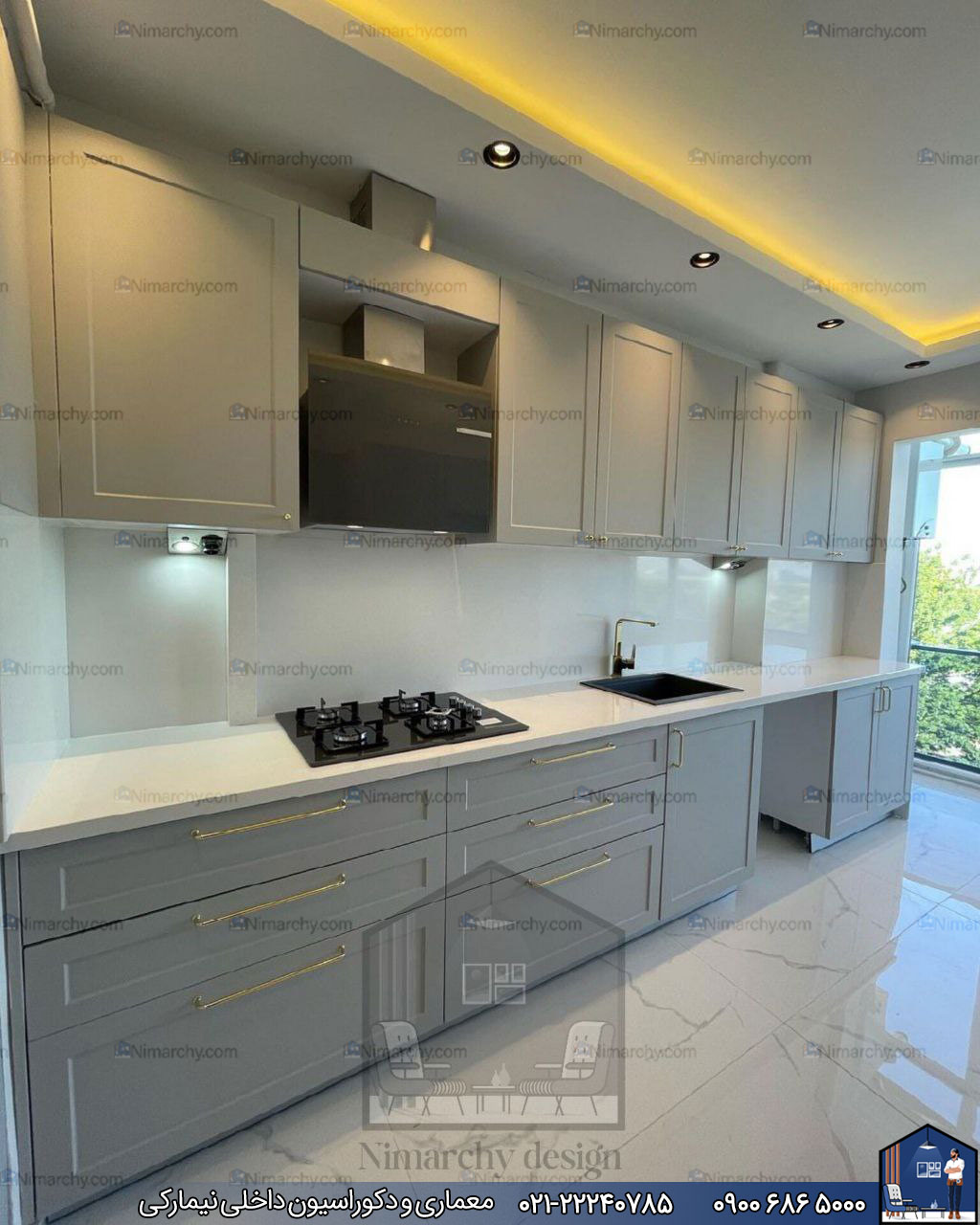 Nimarchy.com -  کابینت نئوکلاسیک پروژه اوین