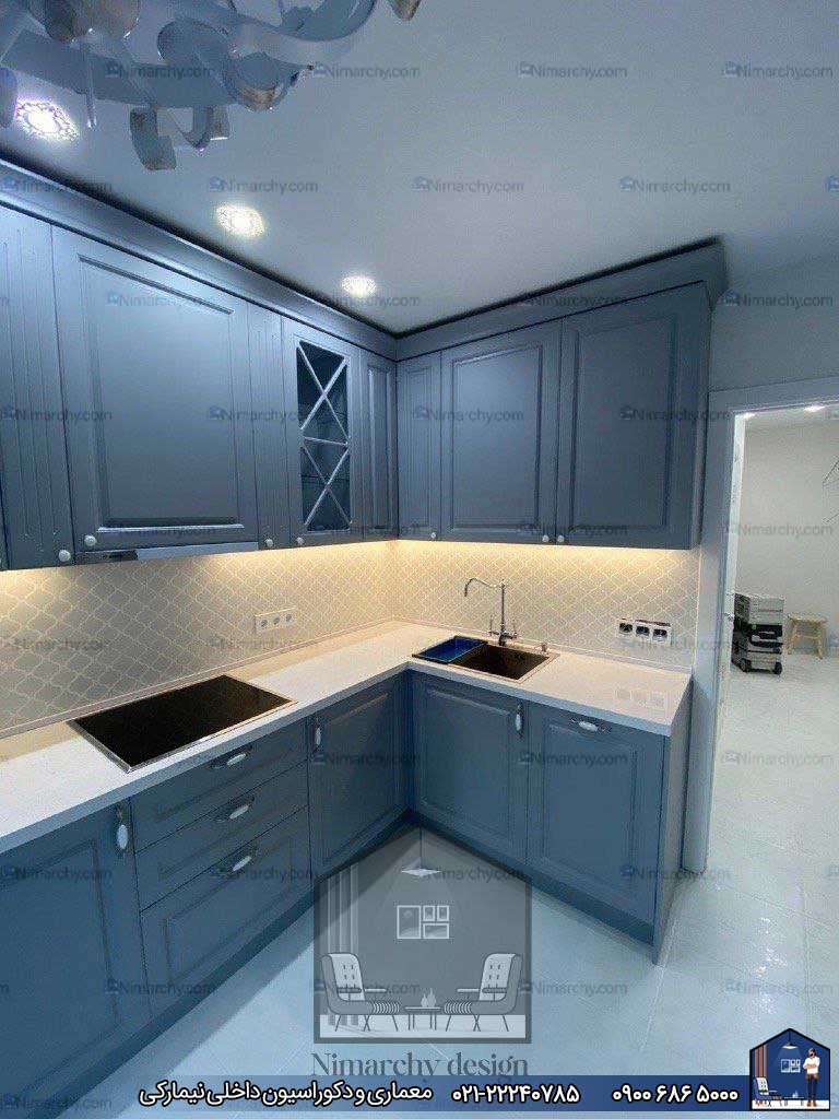 Nimarchy.com - کابینت نئوکلاسیک پلی اورتان پروژه پیروزی
