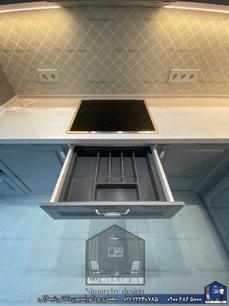 Nimarchy.com - کابینت نئوکلاسیک پلی اورتان پروژه پیروزی