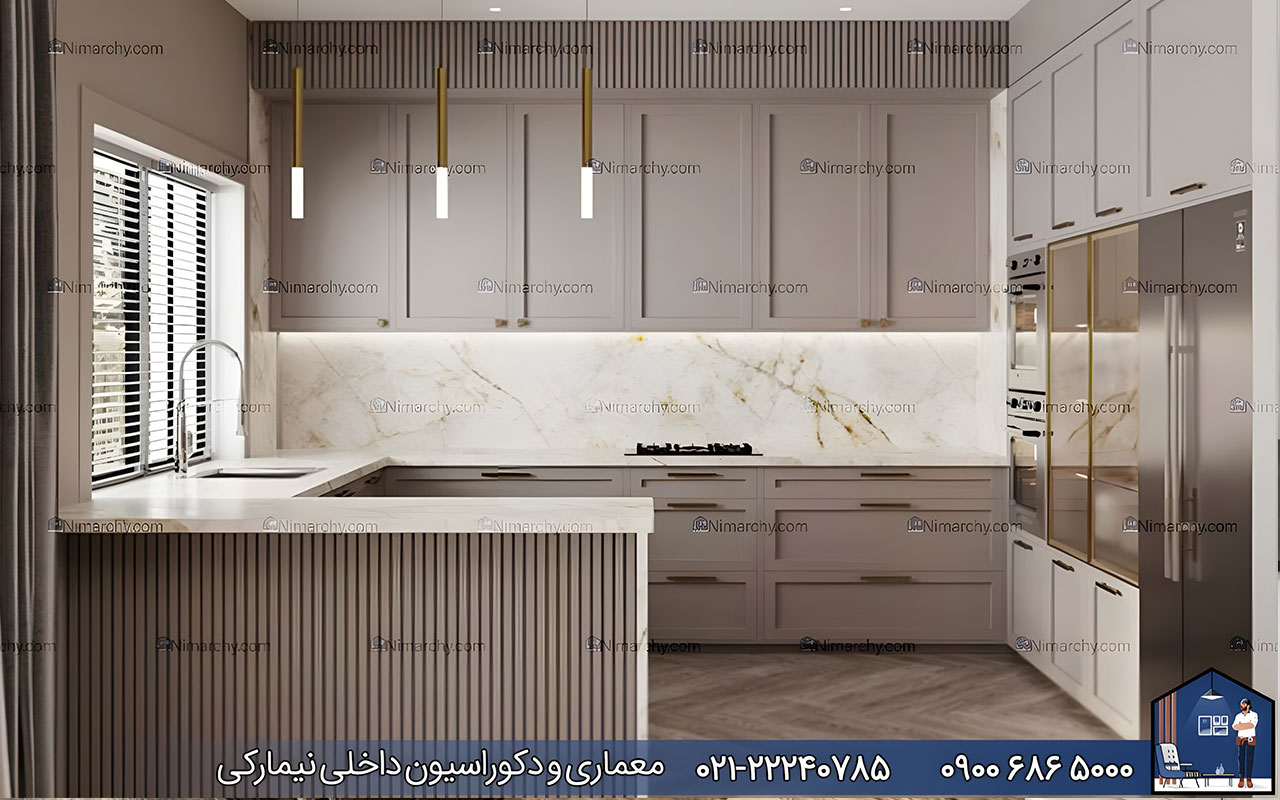 nimarchy.com - کابینت نئوکلاسیک نسکافه ای