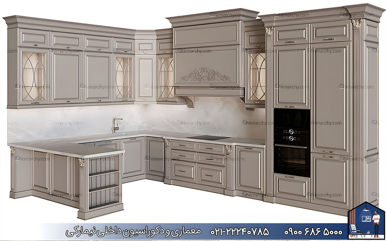 nimarchy.com - کابینت نئوکلاسیک نسکافه ای