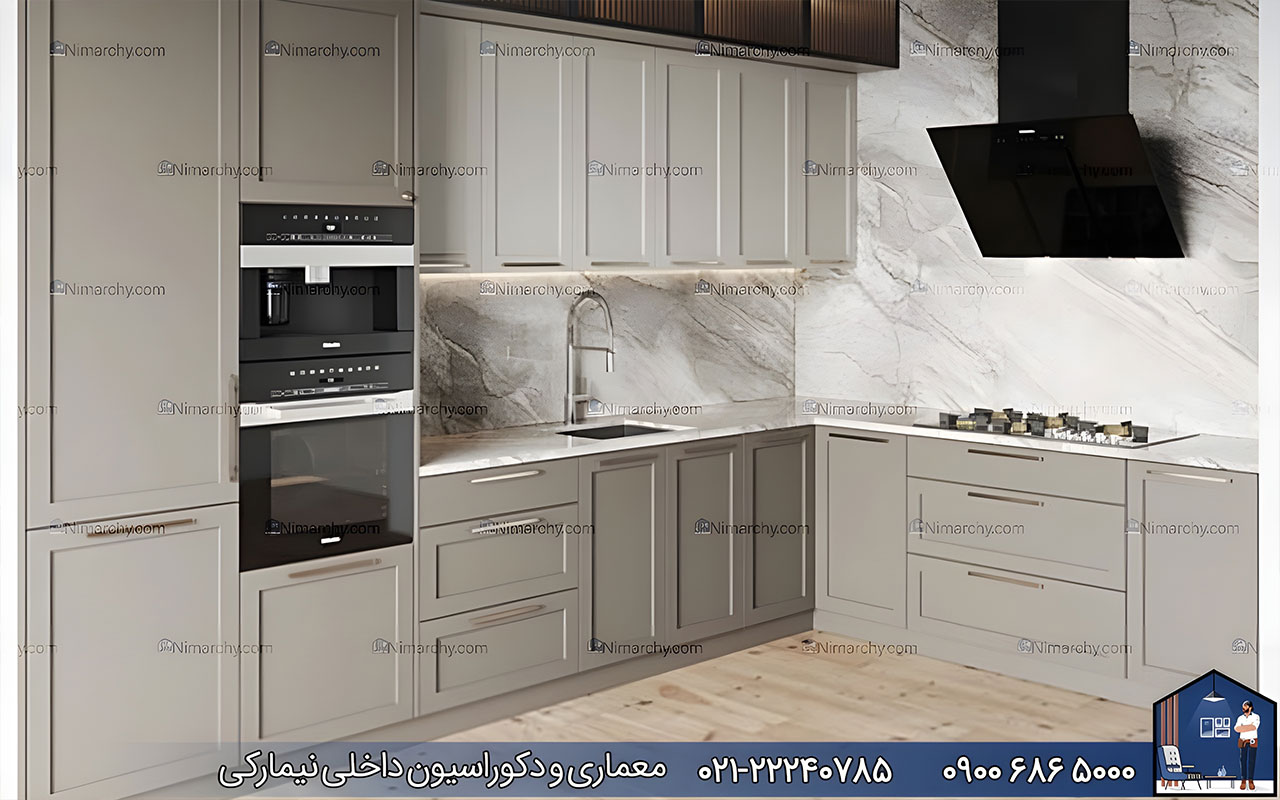 nimarchy.com - کابینت نئوکلاسیک نسکافه ای