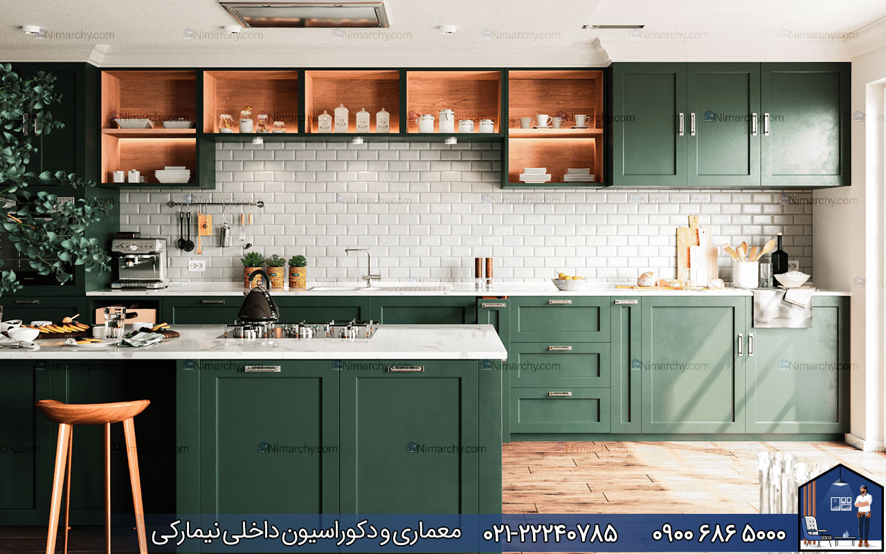 nimarchy.com - کابینت پلی اورتان سبز
