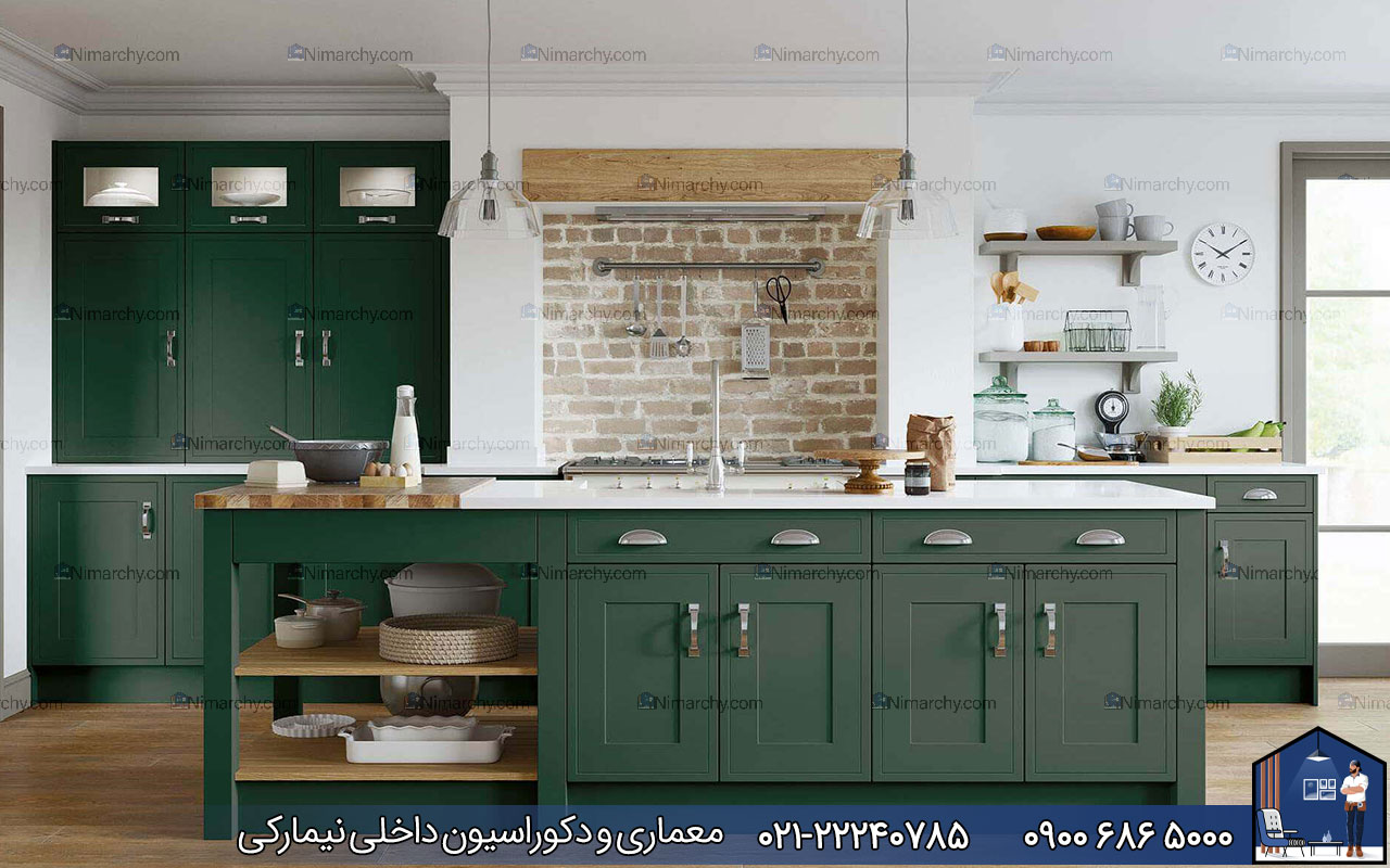 nimarchy.com - کابینت پلی اورتان سبز