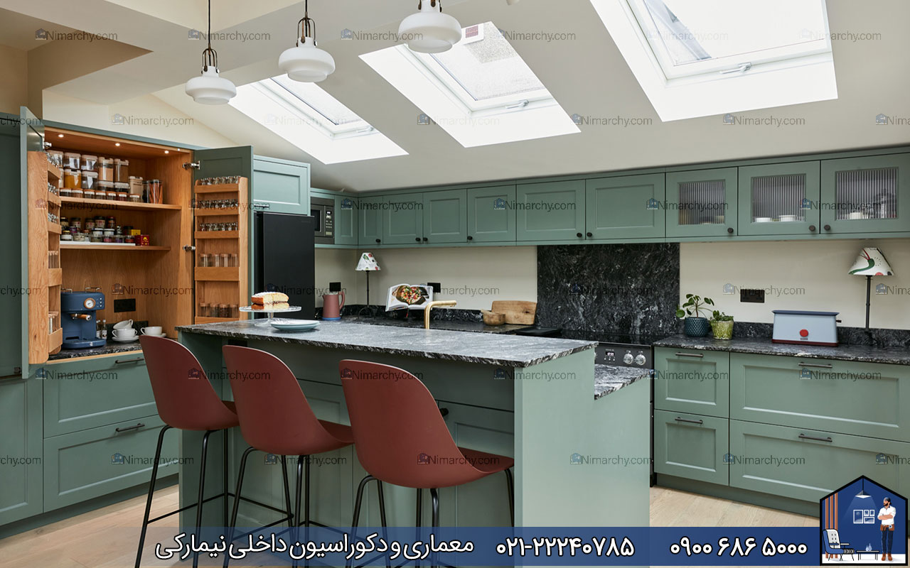 nimarchy.com - کابینت پلی اورتان سبز