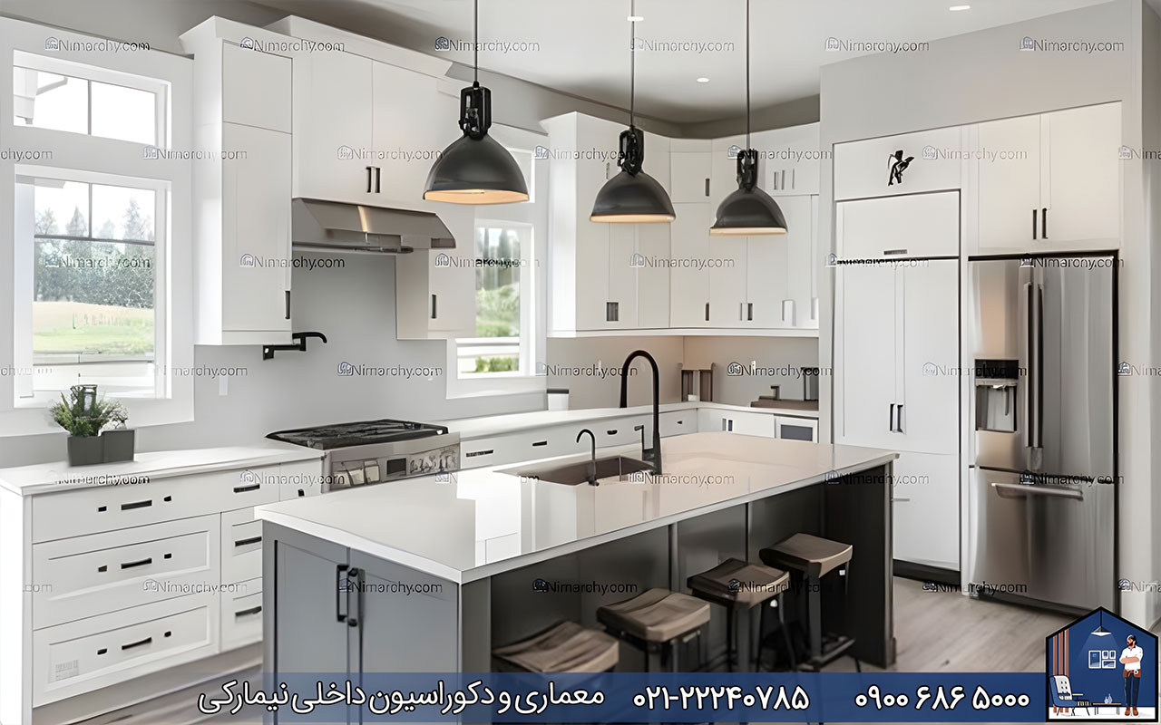 nimarchy.com - کابینت پلی اورتان سفید