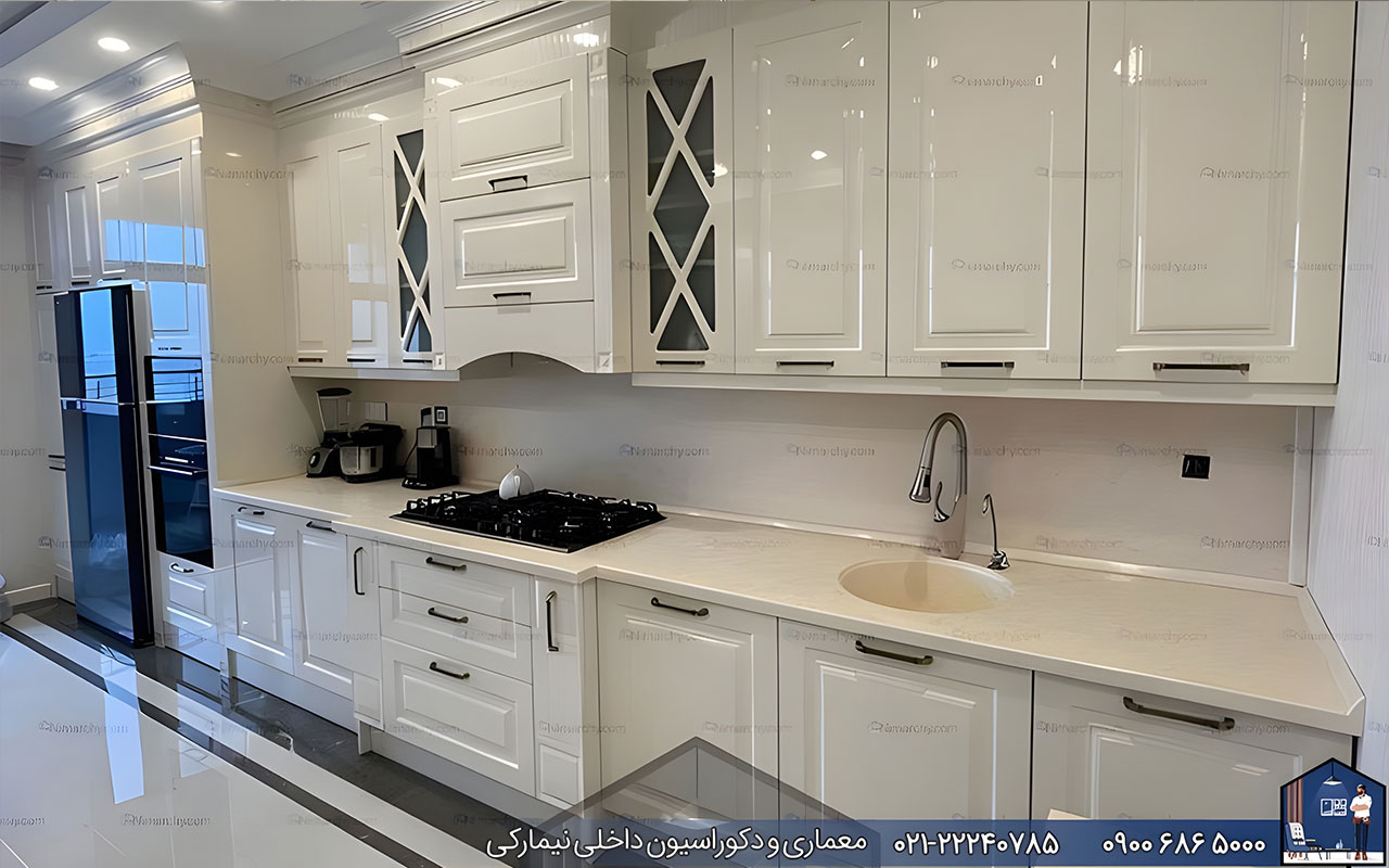 nimarchy.com - کابینت پلی اورتان سفید