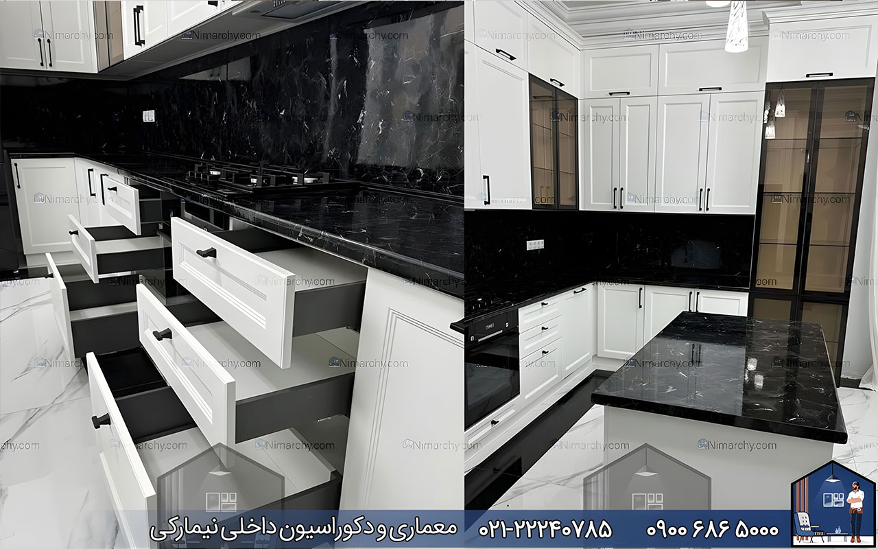 nimarchy.com - کابینت پلی اورتان سفید