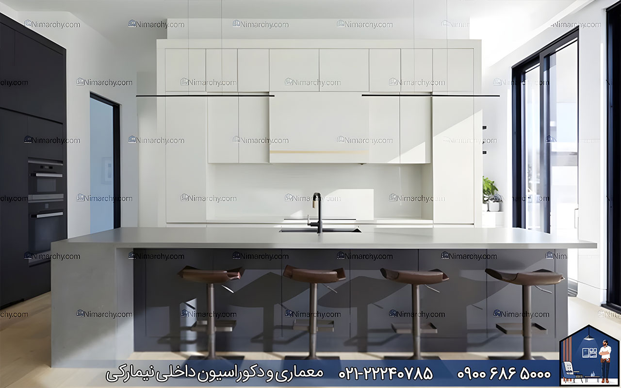 nimarchy.com - کابینت پلی اورتان سفید