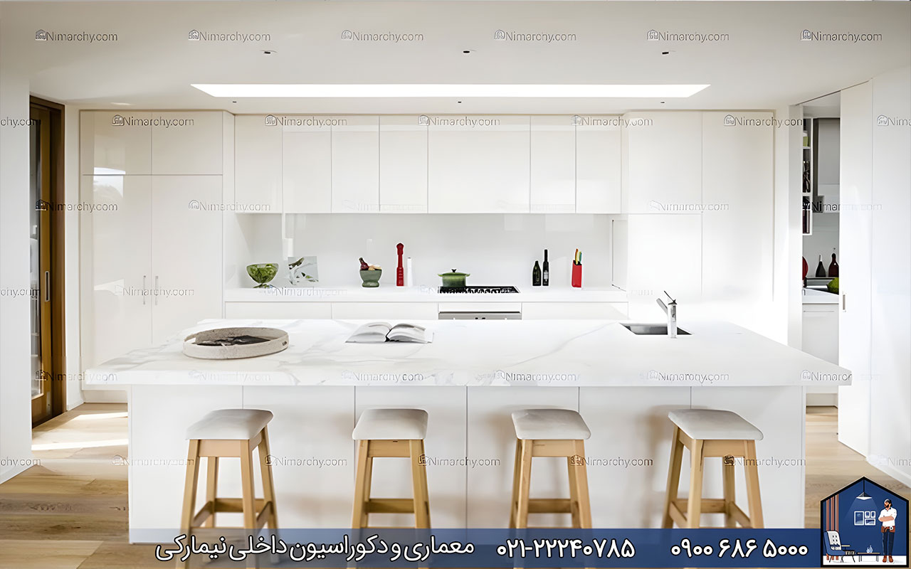 nimarchy.com - کابینت پلی اورتان سفید