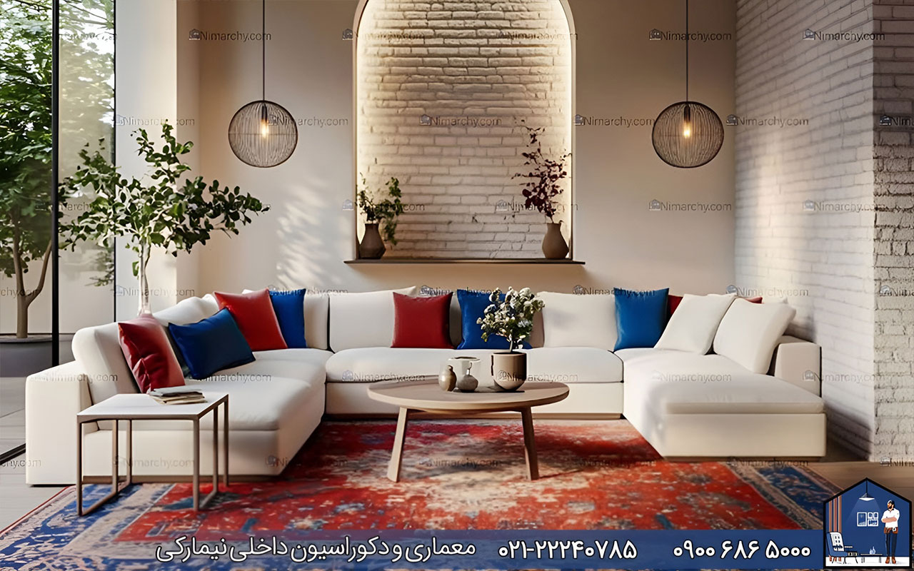 nimarchy.com - دکوراسیون داخلی پذیرایی ایرانی