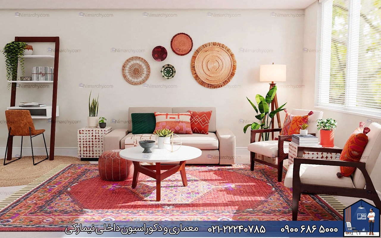 nimarchy.com - دکوراسیون داخلی پذیرایی ایرانی