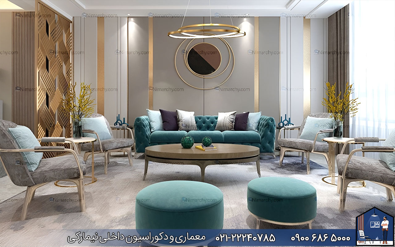 nimarchy.com - دکوراسیون داخلی پذیرایی ایرانی