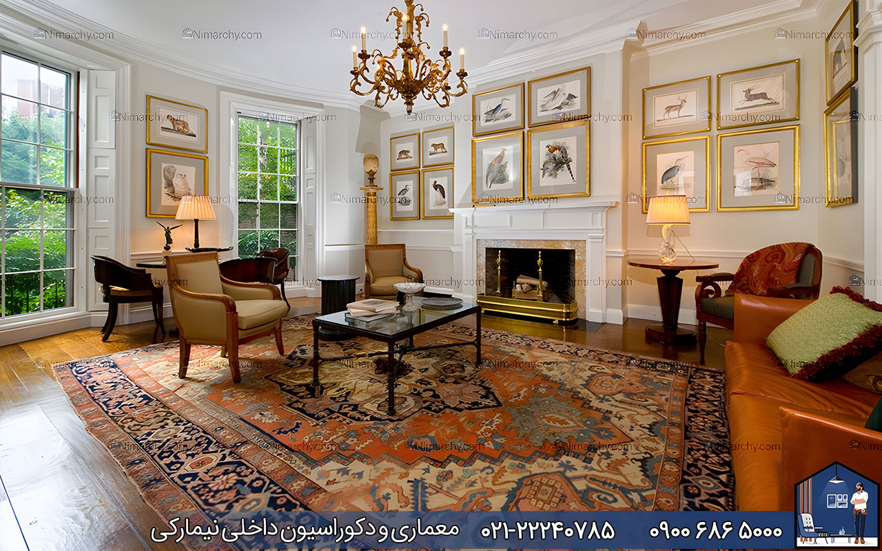 nimarchy.com - دکوراسیون داخلی پذیرایی ایرانی