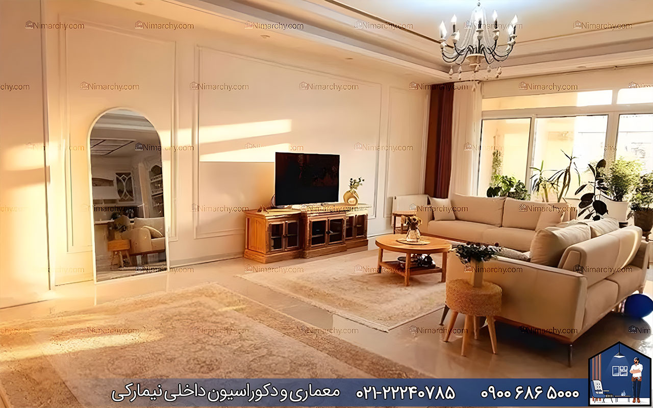 nimarchy.com - دکوراسیون داخلی پذیرایی ایرانی