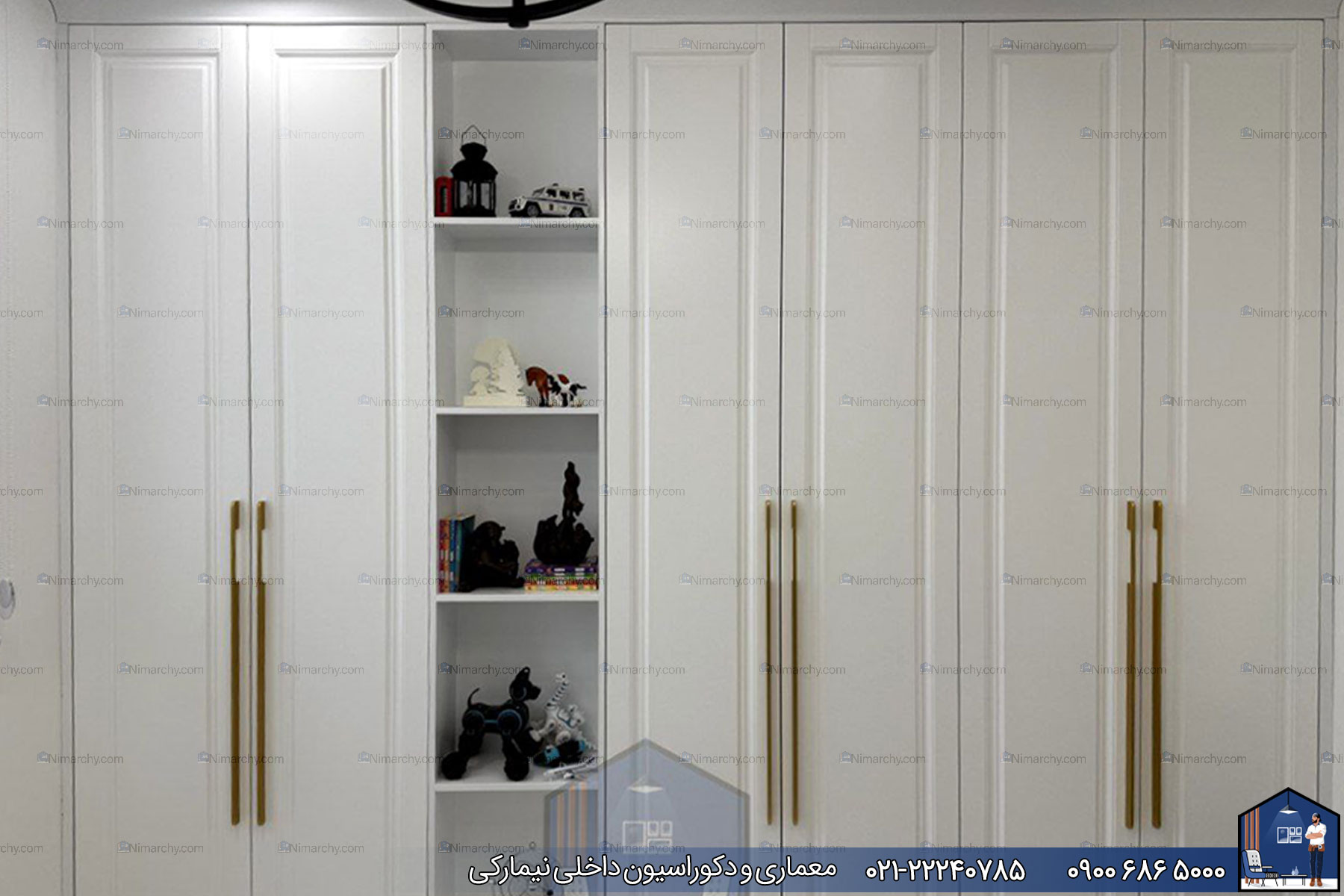 Nimarchy.com - دکوراسیون و کابینت نئوکلاسیک رنگ اسپانیایی سنندج