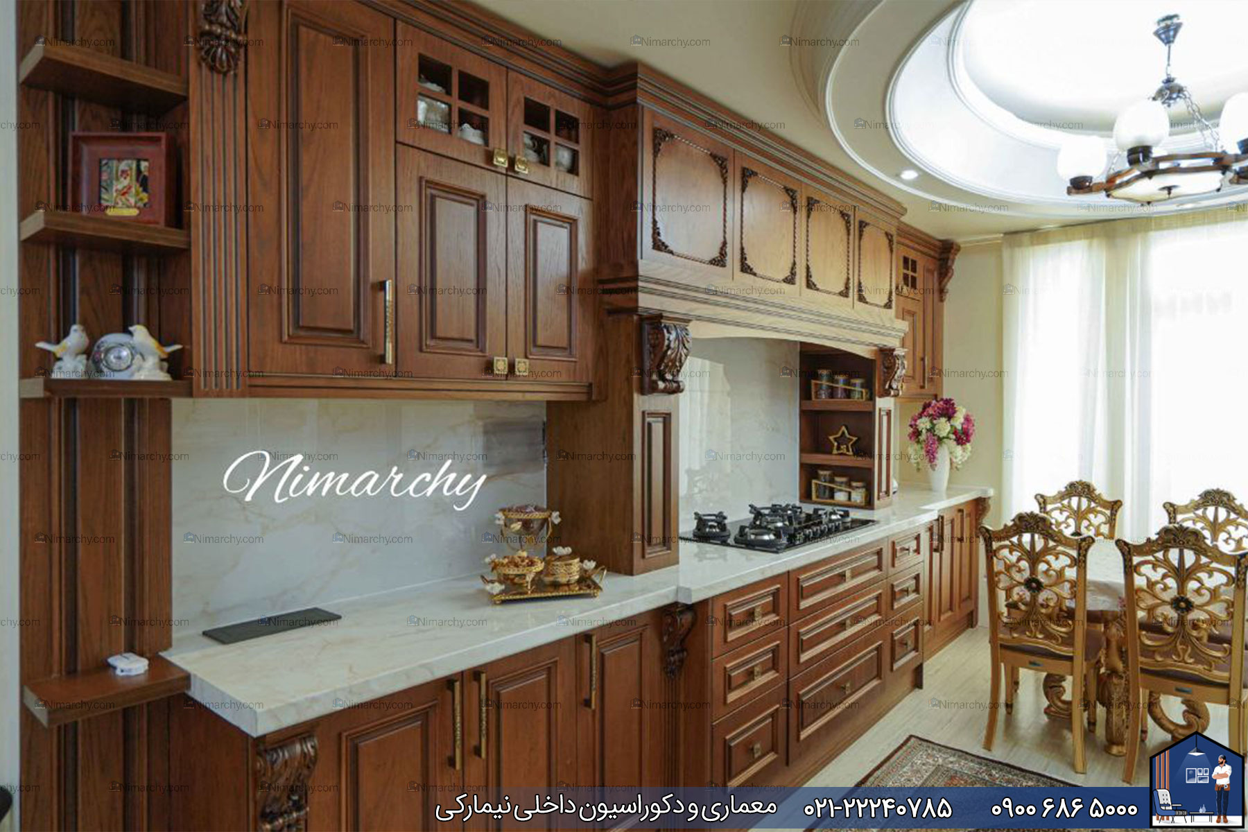 Nimarchy.com - کابینت روکش چوب نیمارکی