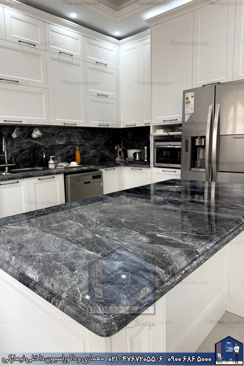 Nimarchy.com - کابینت نئوکلاسیک پروژه اندیشه با پلی اورتان 