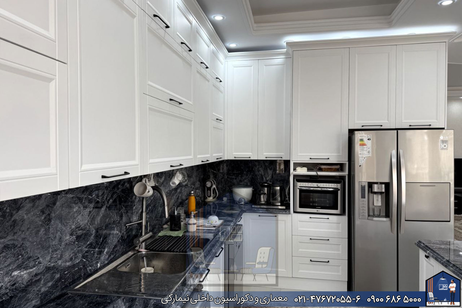 Nimarchy.com - کابینت نئوکلاسیک پروژه اندیشه با پلی اورتان 