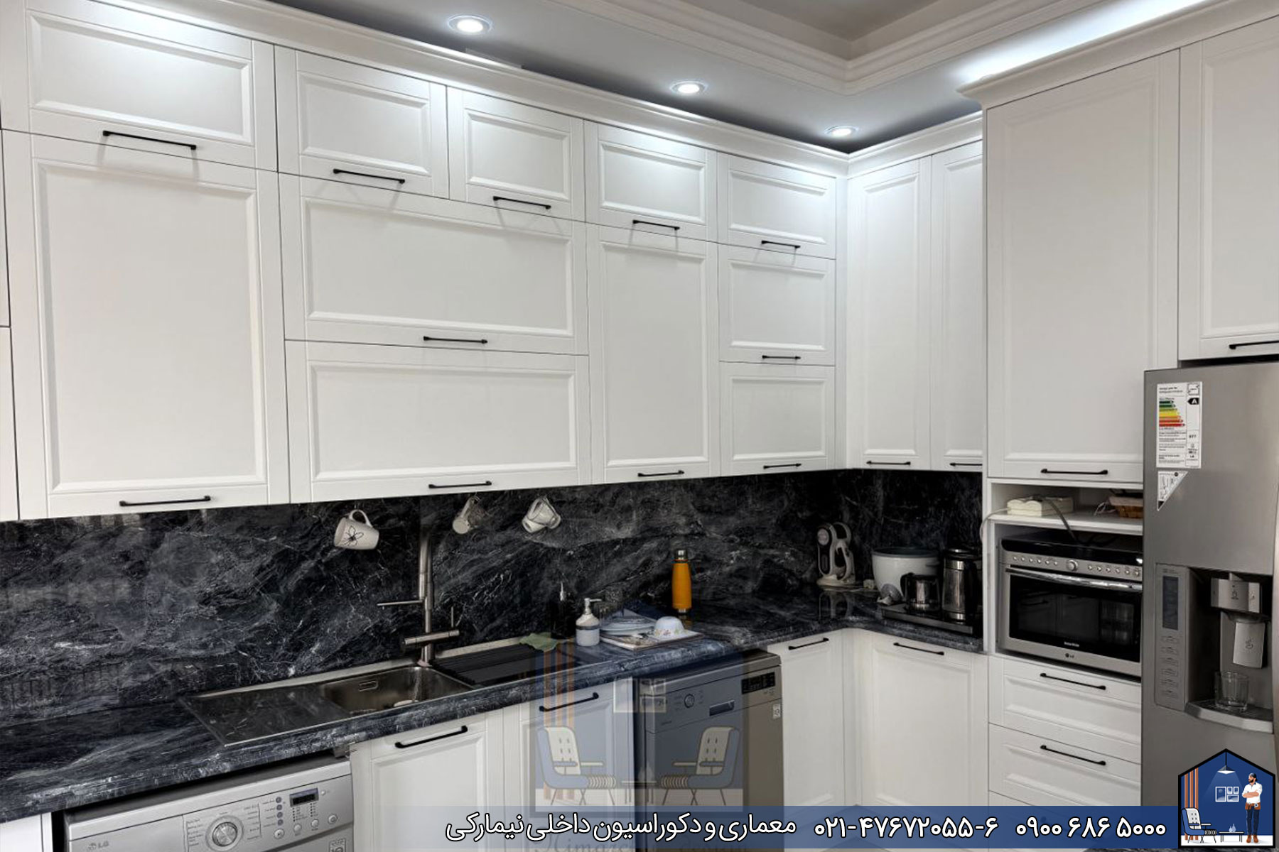 Nimarchy.com - کابینت نئوکلاسیک پروژه اندیشه با پلی اورتان 