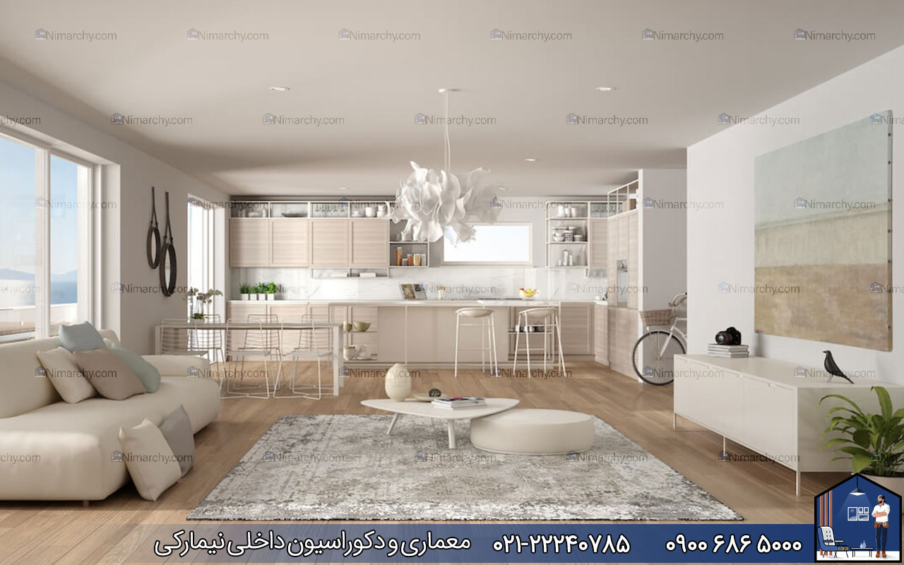 nimarchy.com - دکوراسیون داخلی پذیرایی مستطیلی