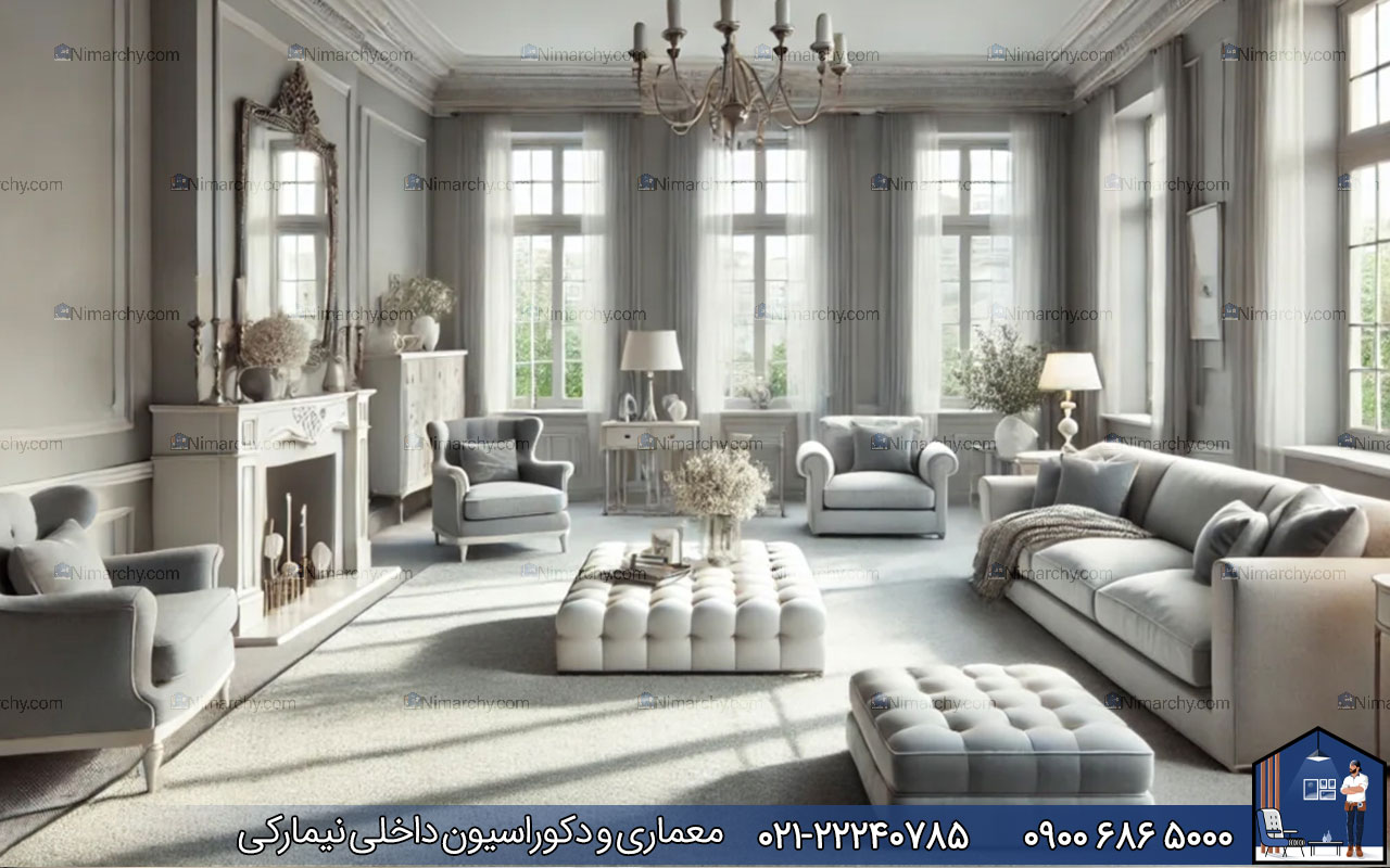 nimarchy.com - دکوراسیون داخلی پذیرایی مستطیلی