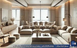 nimarchy.com - دکوراسیون داخلی پذیرایی مستطیلی