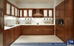 nimarchy.com - کابینت با روکش چوب طبیعی