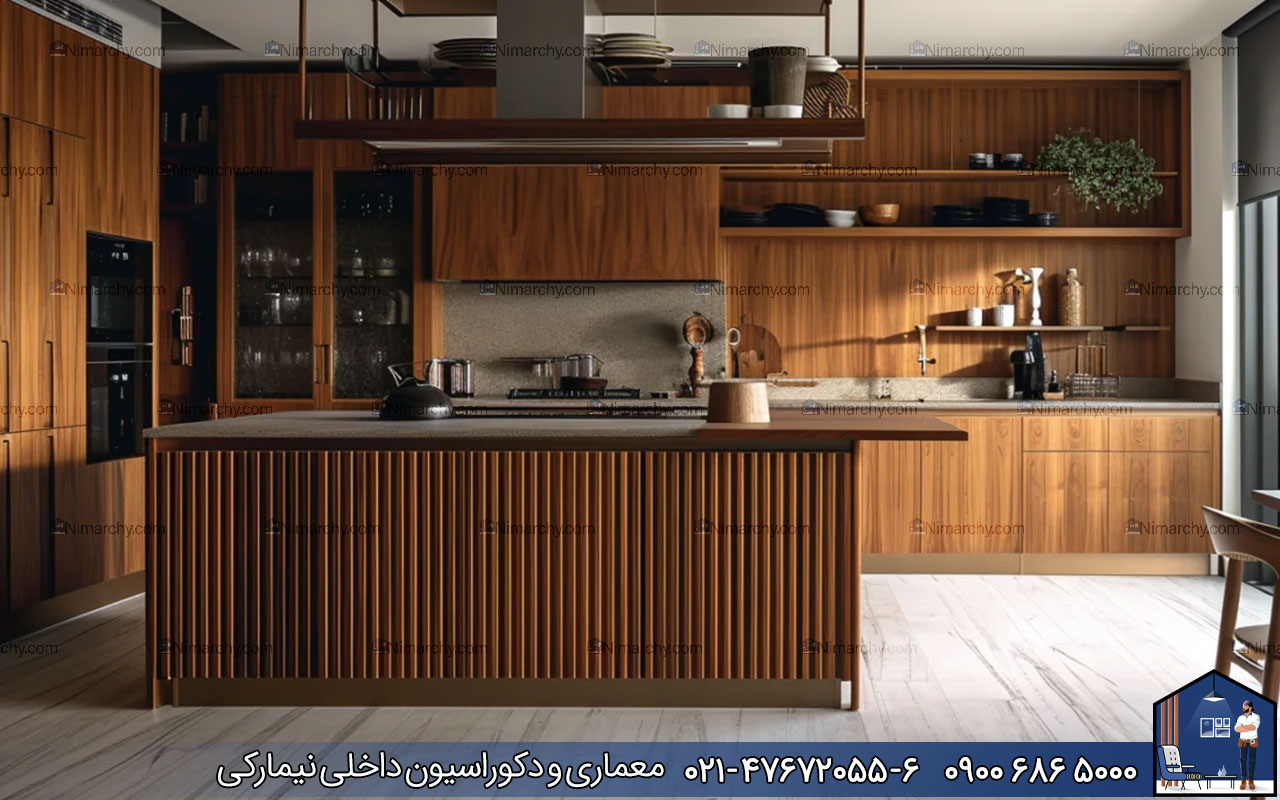 Nimarchy.com - قیمت کابینت روکش چوب