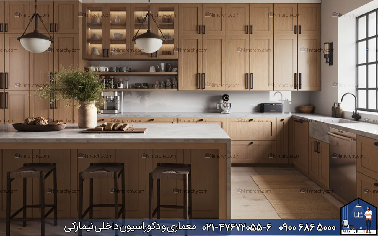 Nimarchy.com - قیمت کابینت روکش چوب