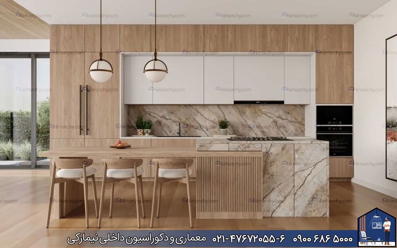 Nimarchy.com - قیمت کابینت روکش چوب