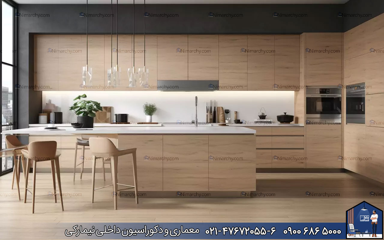 Nimarchy.com - قیمت کابینت روکش چوب