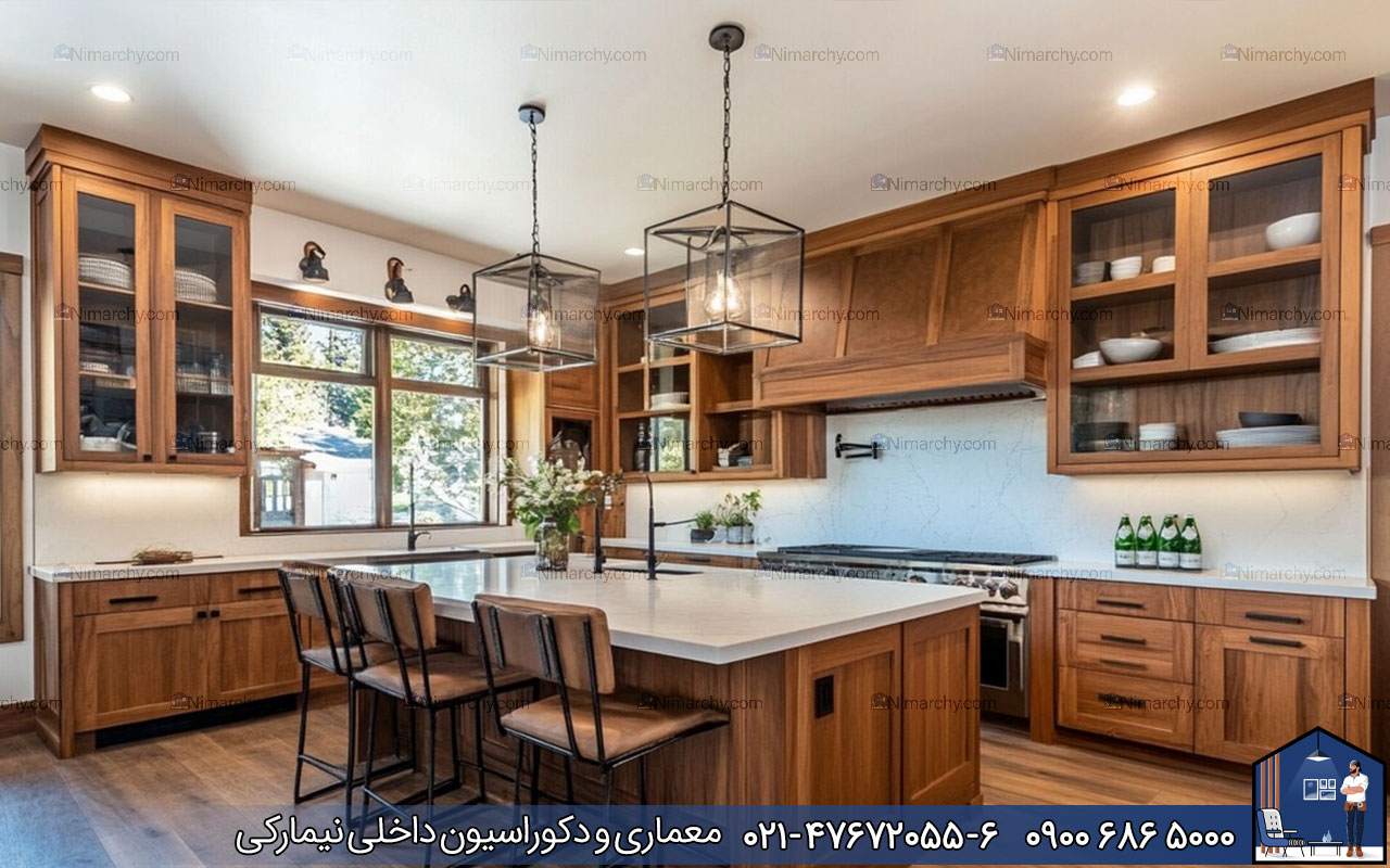 Nimarchy.com - قیمت کابینت روکش چوب