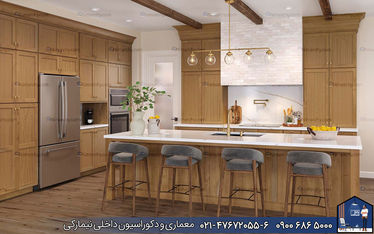 Nimarchy.com - قیمت کابینت روکش چوب