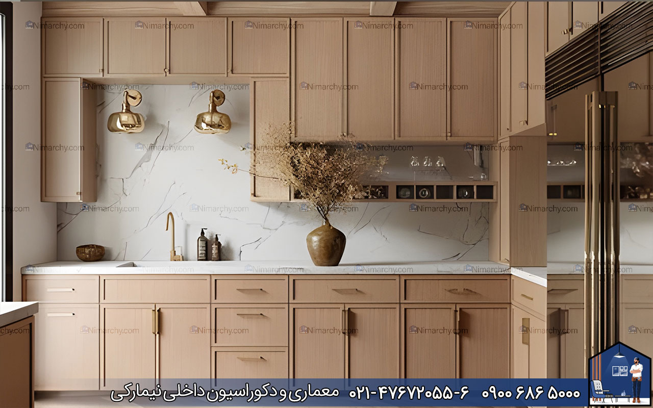 Nimarchy.com - کابینت روکش چوب بلوط