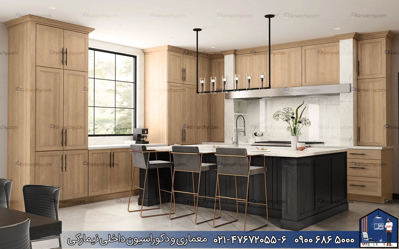 Nimarchy.com - کابینت روکش چوب بلوط