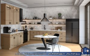 Nimarchy.com - کابینت روکش چوب بلوط