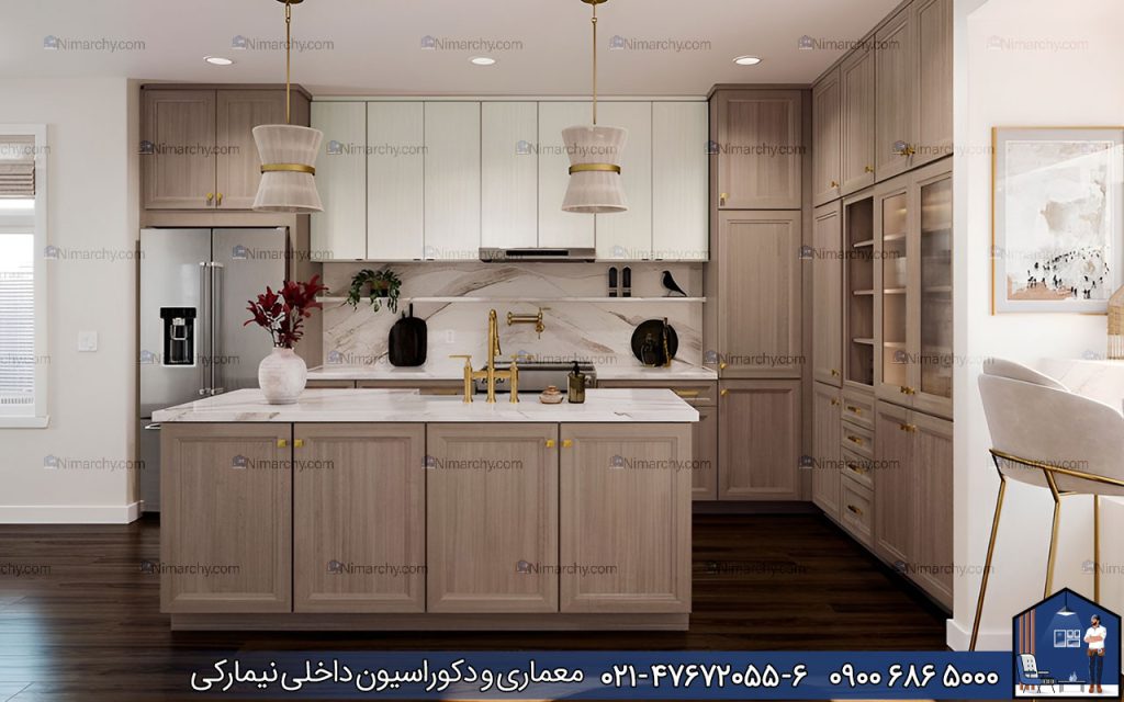 Nimarchy.com - کابینت روکش چوب بلوط