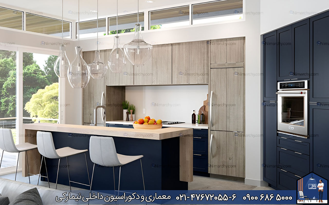 Nimarchy.com - کابینت روکش چوب بلوط